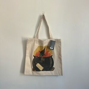 John Derian x Threshold Halloween Witch Print Tote Bag NWT